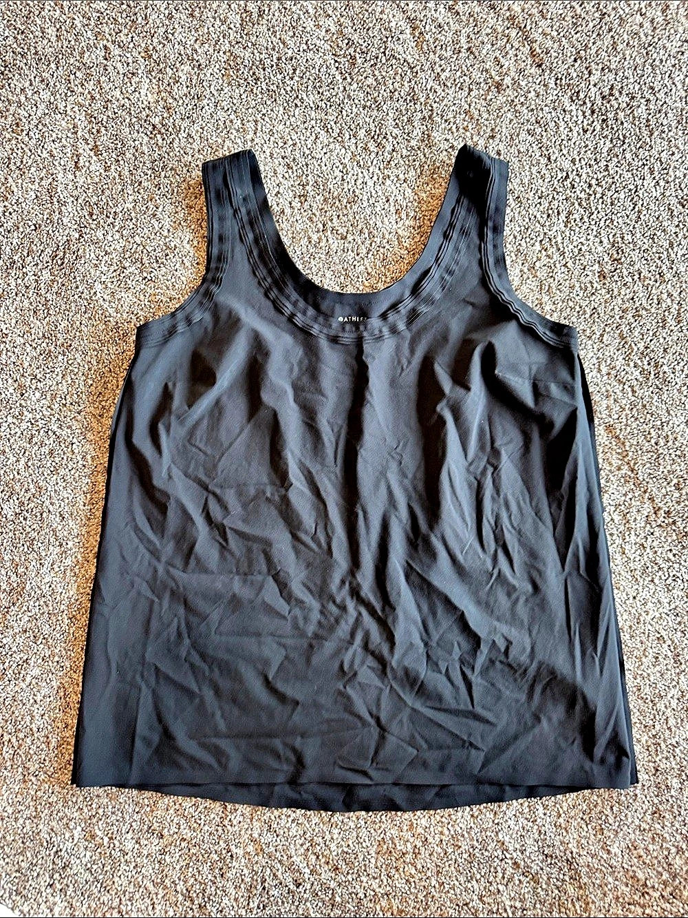 Athleta FWS Tank Black Tank Top Size Medium Like New